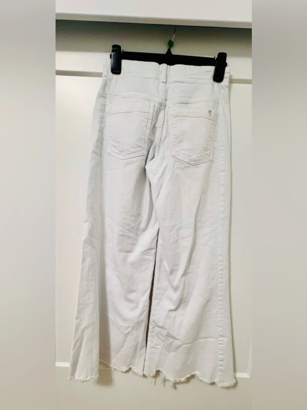 Pilcro Wide-Leg High-Rise Cream Jeans - Picture 2 of 8